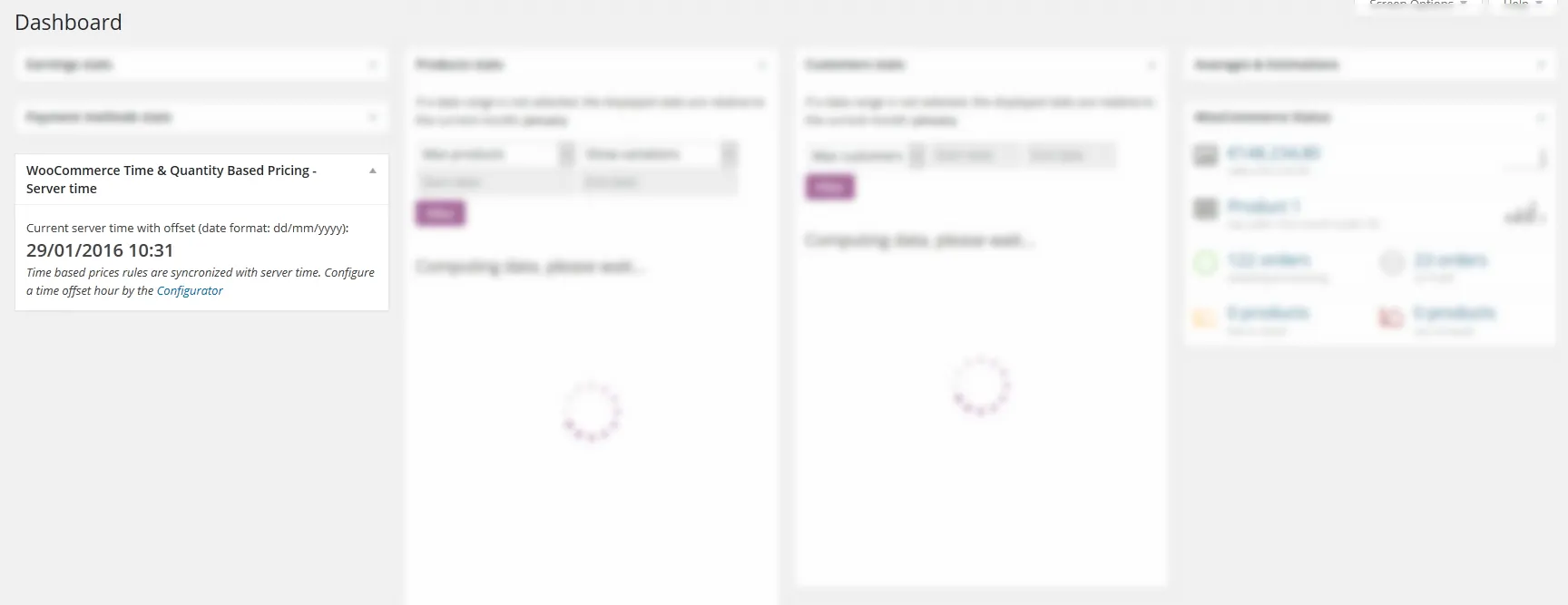 Server time sincronization