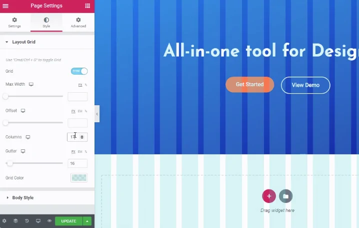 Tạo bố cục với độ chính xác