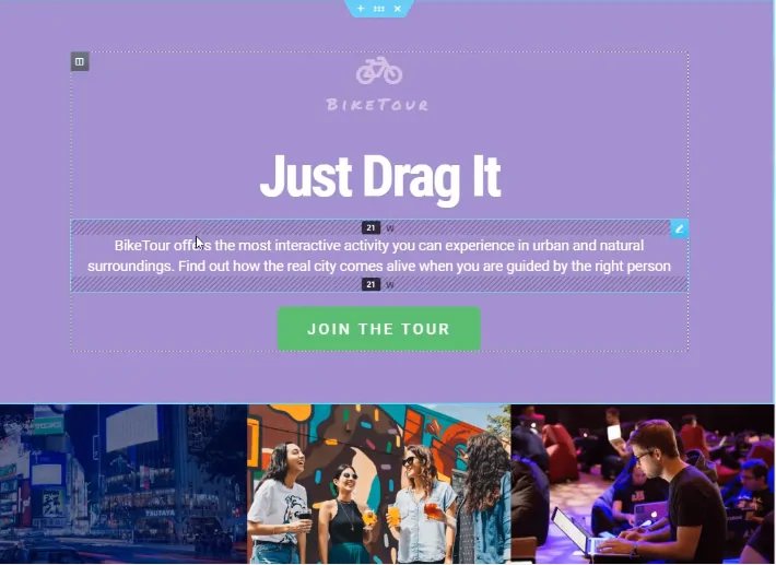 Thay đổi khoảng cách phần tử một cách trực quan