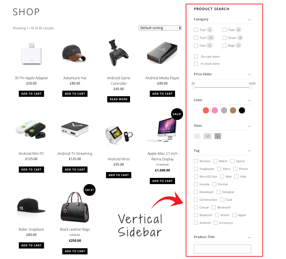 Themify WooCommerce Product Filter 1