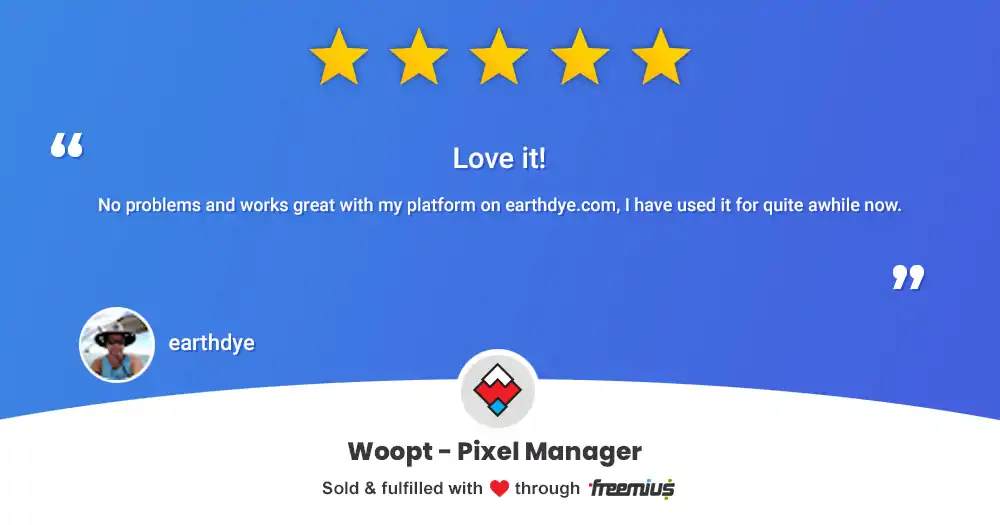 Woopt WooCommerce Pixel Manager 1