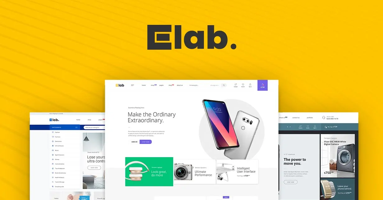 eLab - WooCommerce Marketplace WordPress Theme 3