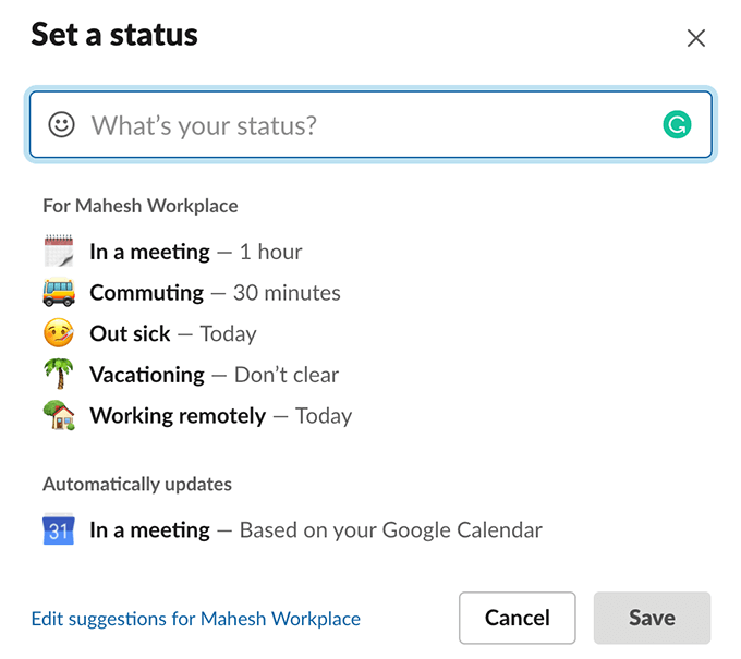 3-update-slack-status - Mẹo công nghệ trực tuyến Thêm hình ảnh Trạng thái hồ sơ