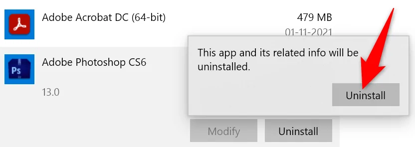 Cách gỡ cài đặt các chương trình sẽ không gỡ cài đặt trên Windows 10 3 Cách gỡ cài đặt các chương trình sẽ không gỡ cài đặt trên Windows 10