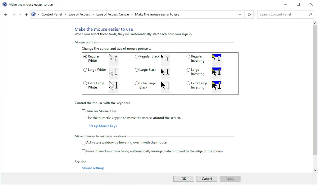 Hướng dẫn hoàn chỉnh về chuột Settings trong Windows 10 9 Hướng dẫn hoàn chỉnh về chuột Settings trong Windows 10