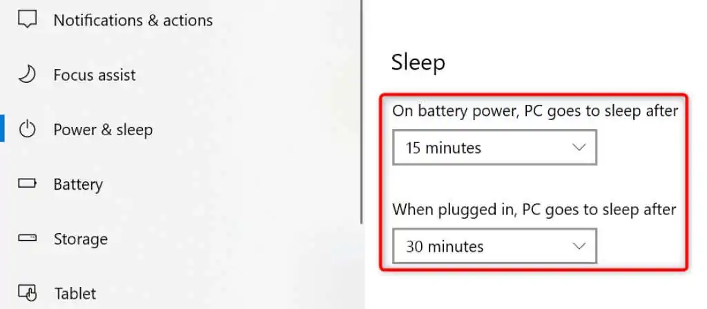 6 mẹo và thủ thuật cho Windows 10 Sleep Settings 22 6 mẹo và thủ thuật cho Windows 10 Sleep Settings