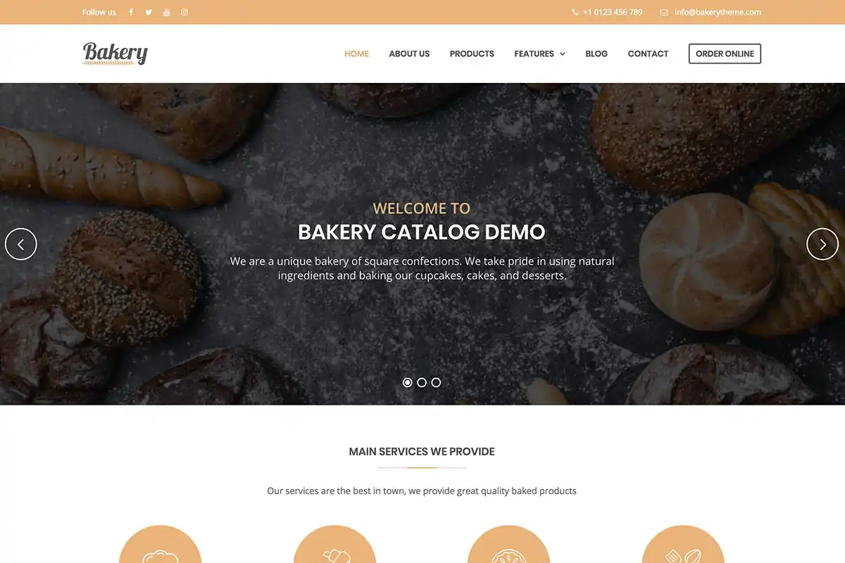 Bakery v2.7 NULLED | WordPress Cake & Food Theme 2 Bakery WordPress Cake & Food Theme 2