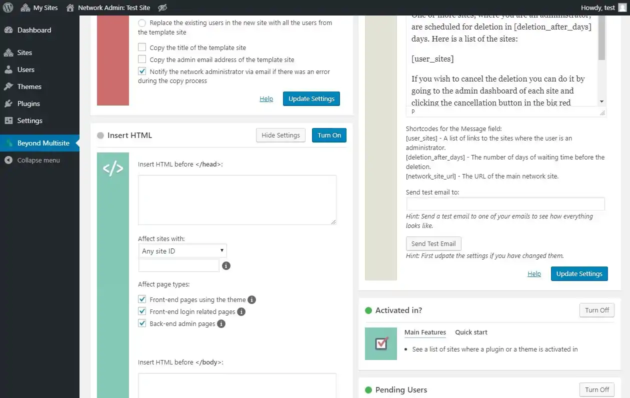 Beyond Multisite - Utilities for WordPress Network Admins 5