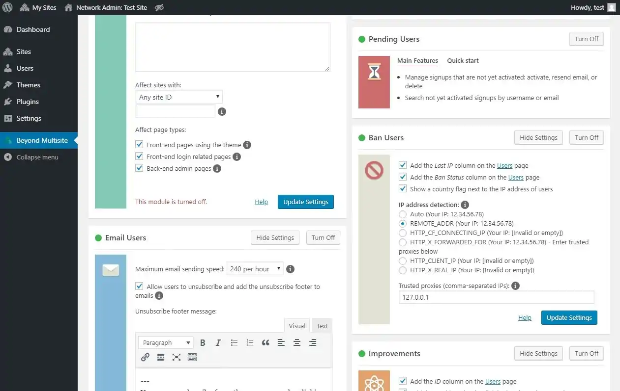 Beyond Multisite - Utilities for WordPress Network Admins 6