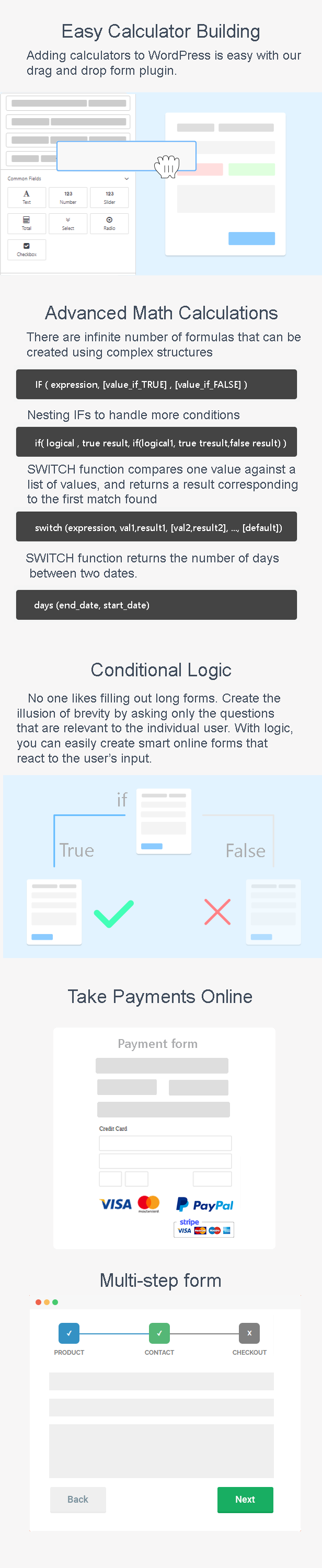 Cost Calculator - Cost Estimation - Payment Forms Builder 2