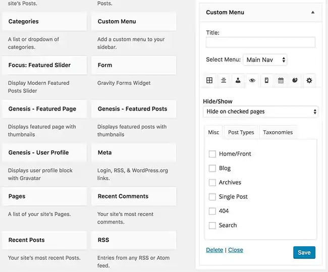 Extended Widget Options 1