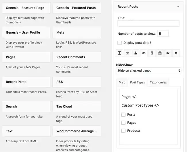 Extended Widget Options 2