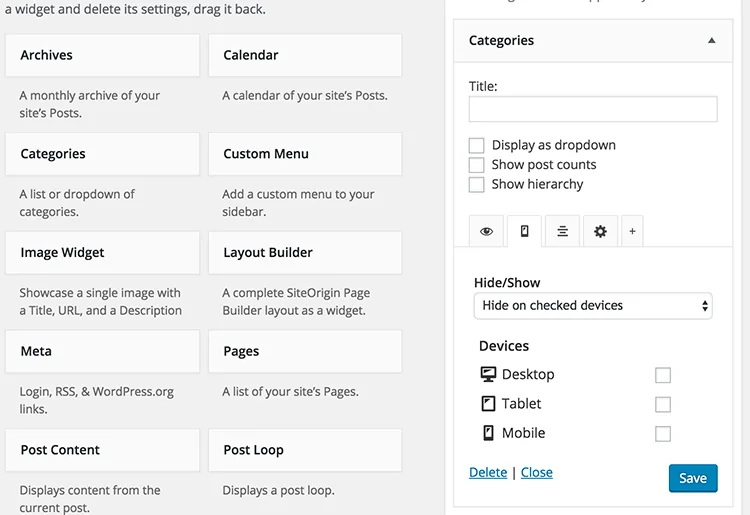 Extended Widget Options - The #1 WordPress Widget Control Plugin 4