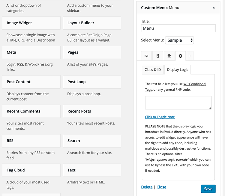 Extended Widget Options - The #1 WordPress Widget Control Plugin 7