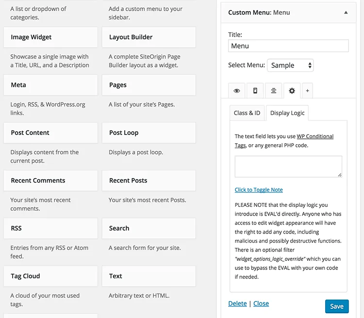 Extended Widget Options - The #1 WordPress Widget Control Plugin 7