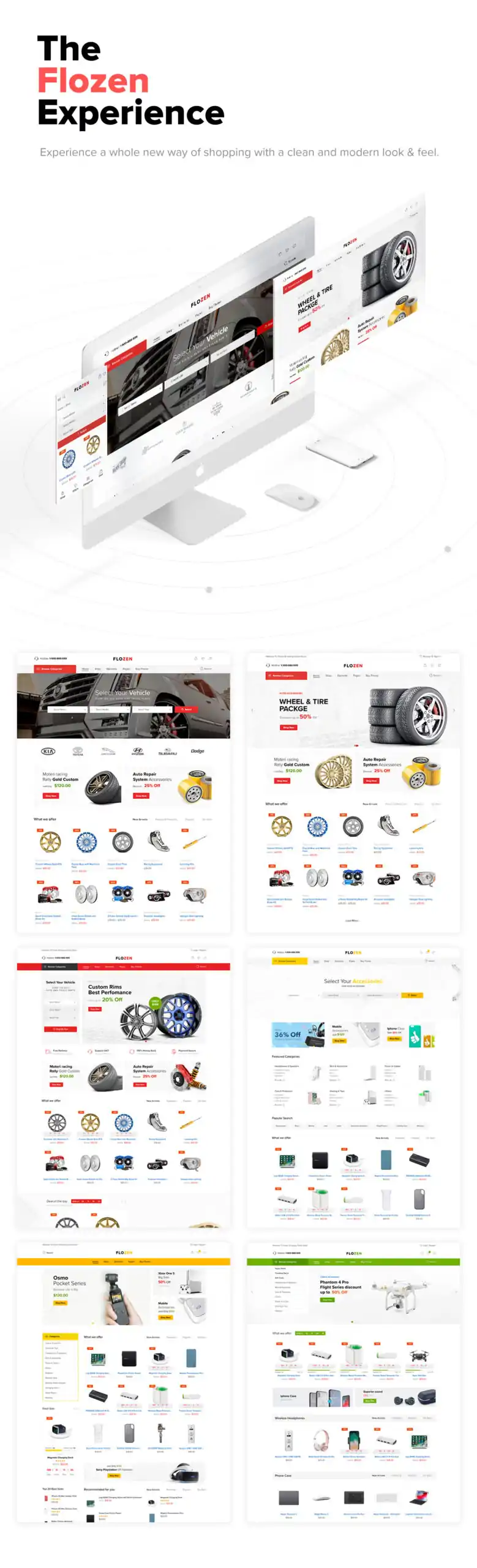 Flozen - WooCommerce AJAX WordPress RTL Theme 1