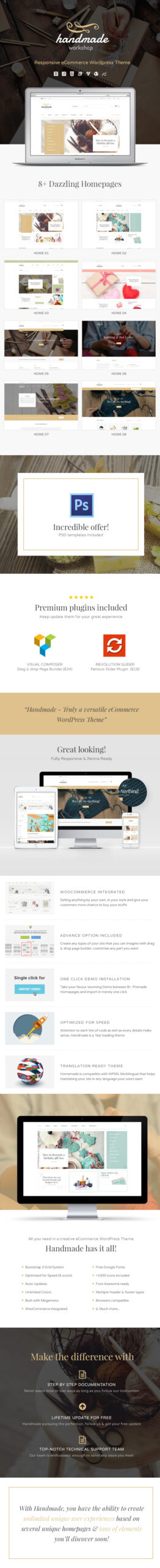 Handmade - Shop WordPress WooCommerce Theme 1