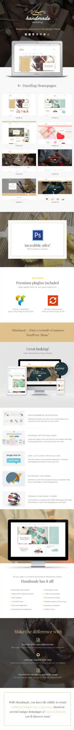 Handmade v6.9 NULLED - Shop WordPress WooCommerce Theme 1 Handmade - Shop WordPress WooCommerce Theme 1