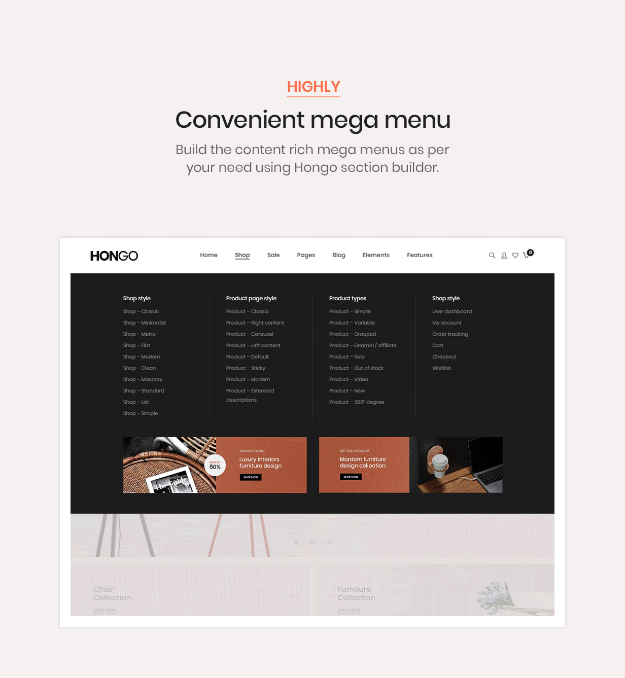 Hongo - Modern & Multipurpose WooCommerce WordPress Theme 9