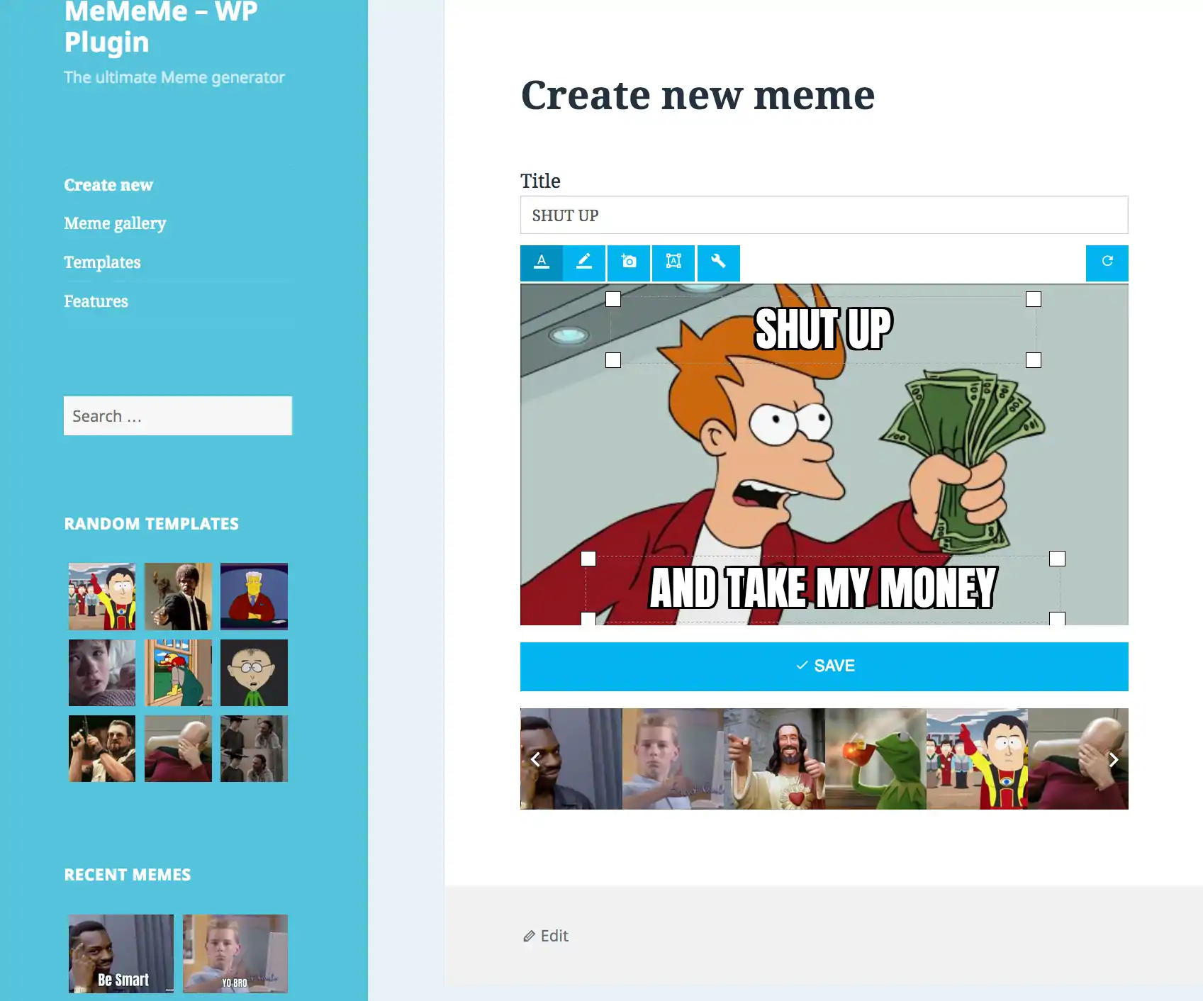 MeMeMe v2.0.5 NULLED - The Meme Generator | WP Plugin 2 MeMeMe - The Meme Generator WP Plugin 2
