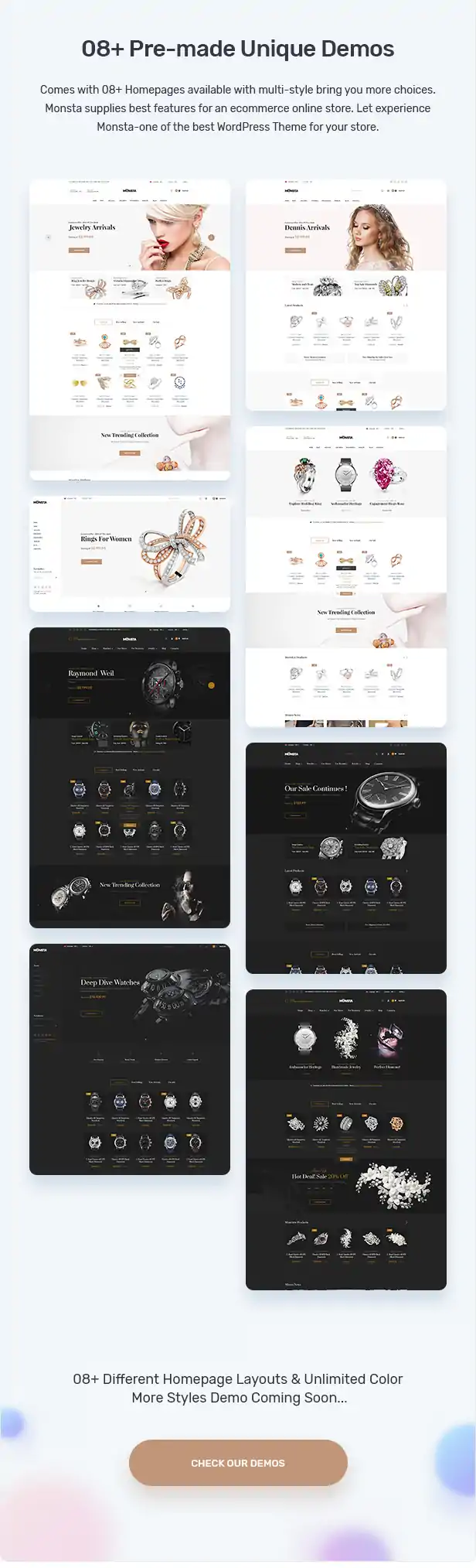 Monsta - Jewelry Theme for WooCommerce WordPress 2