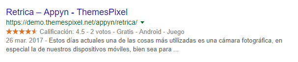 Results on Google
