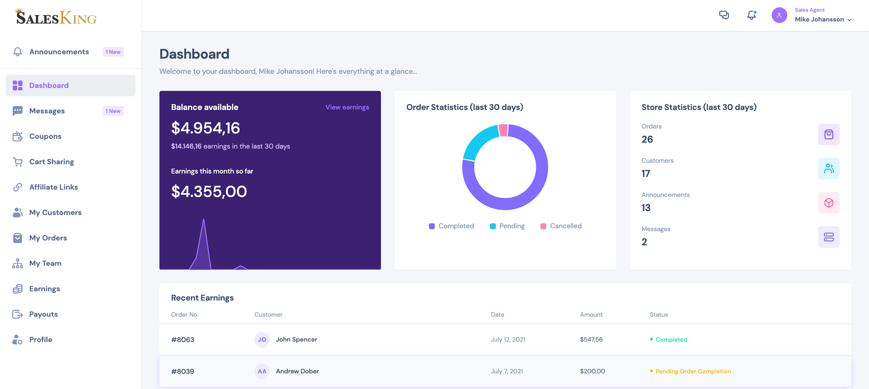 SalesKing - Ultimate Sales Team, Agents & Reps Plugin for WooCommerce 12