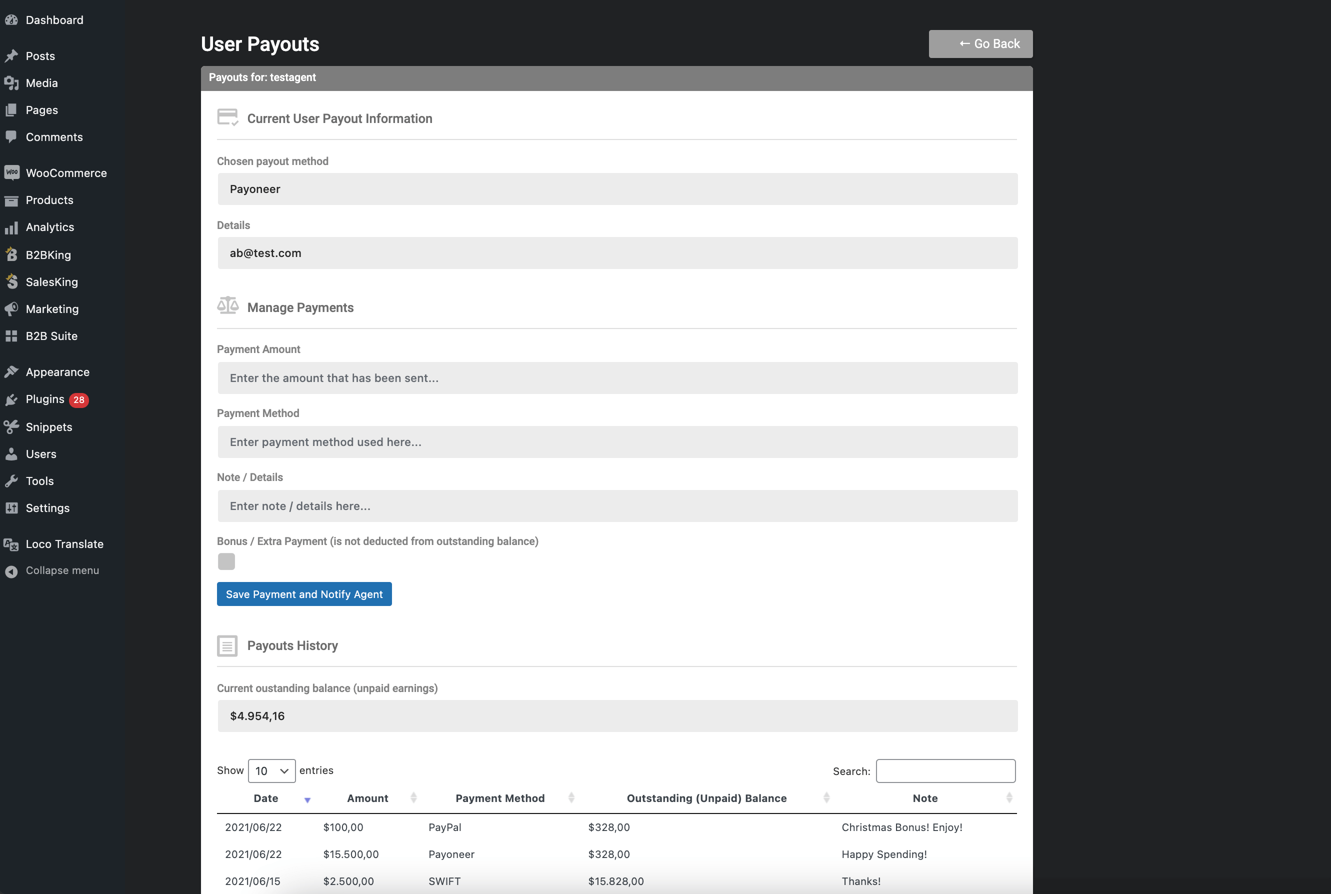 SalesKing - Ultimate Sales Team, Agents & Reps Plugin for WooCommerce 13