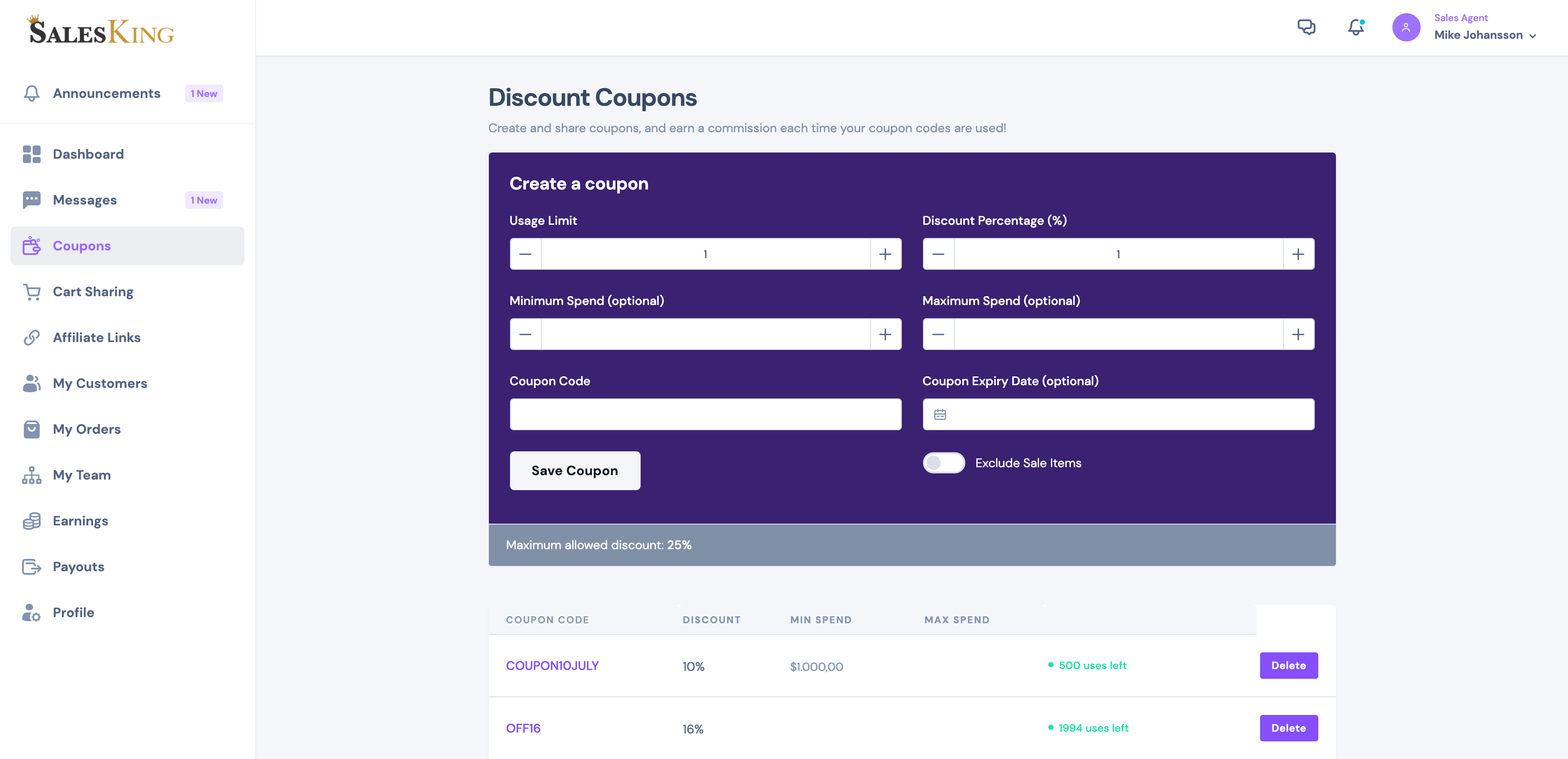 SalesKing - Ultimate Sales Team, Agents & Reps Plugin for WooCommerce 14