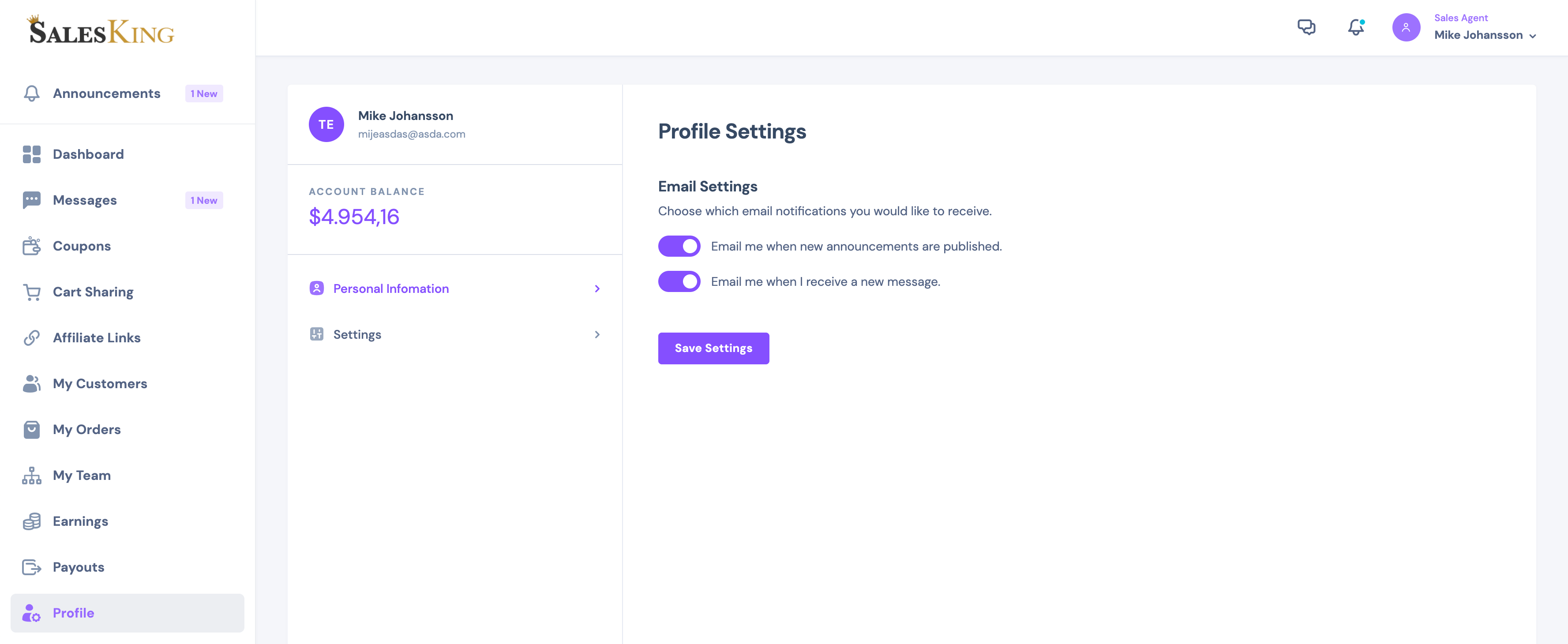 SalesKing - Ultimate Sales Team, Agents & Reps Plugin for WooCommerce 3