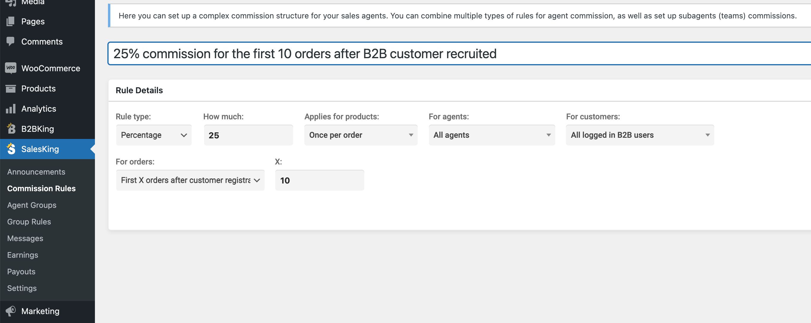 SalesKing - Ultimate Sales Team, Agents & Reps Plugin for WooCommerce 9