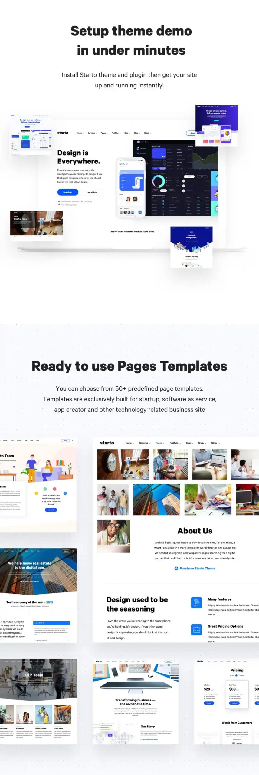 Starto Saas Software Startup WordPress 3