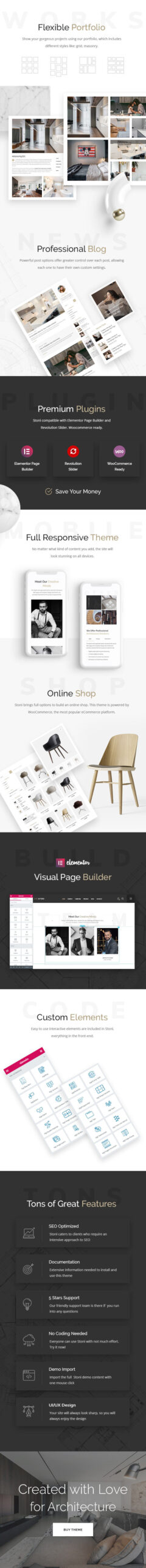 Stoni - Architecture Agency WordPress Theme 2