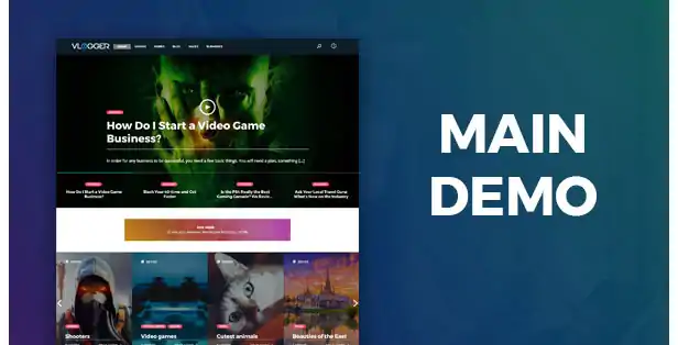 Vlogger Professional Video & Tutorials WordPress Theme 1