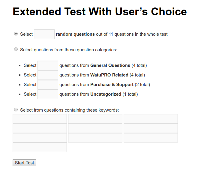 WatuPRO - Plugin To Create Exams, Tests and Quizzes 2