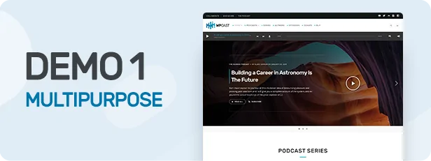 Wpcast - Audio Podcast WordPress Theme 1