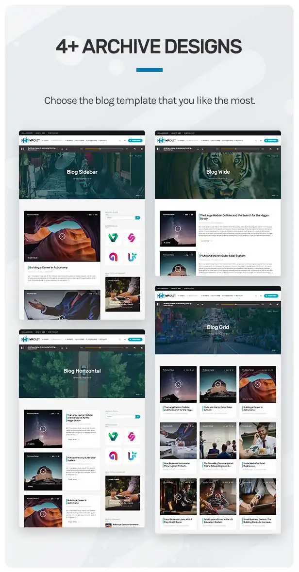 Wpcast - Audio Podcast WordPress Theme 12