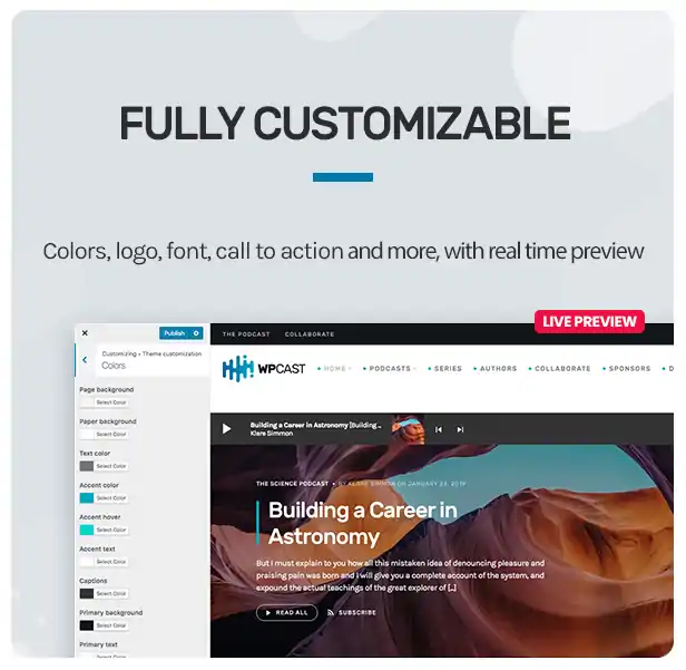 Wpcast - Audio Podcast WordPress Theme 14