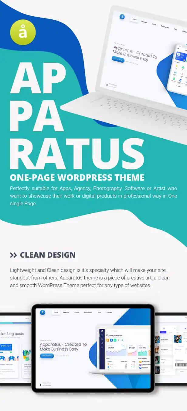Apparatus - A Multi-Purpose One Page Saas and App Landing Theme 1
