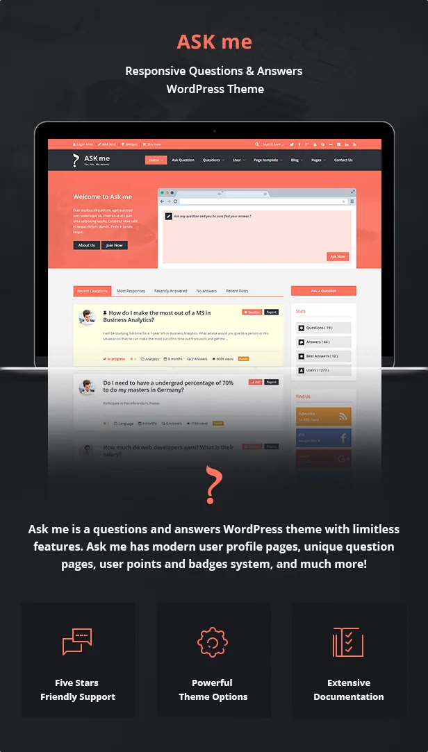 Ask Me v6.8 NULLED - Responsive Questions & Answers WordPress 2 Ask Me - Responsive Questions & Answers WordPress 2