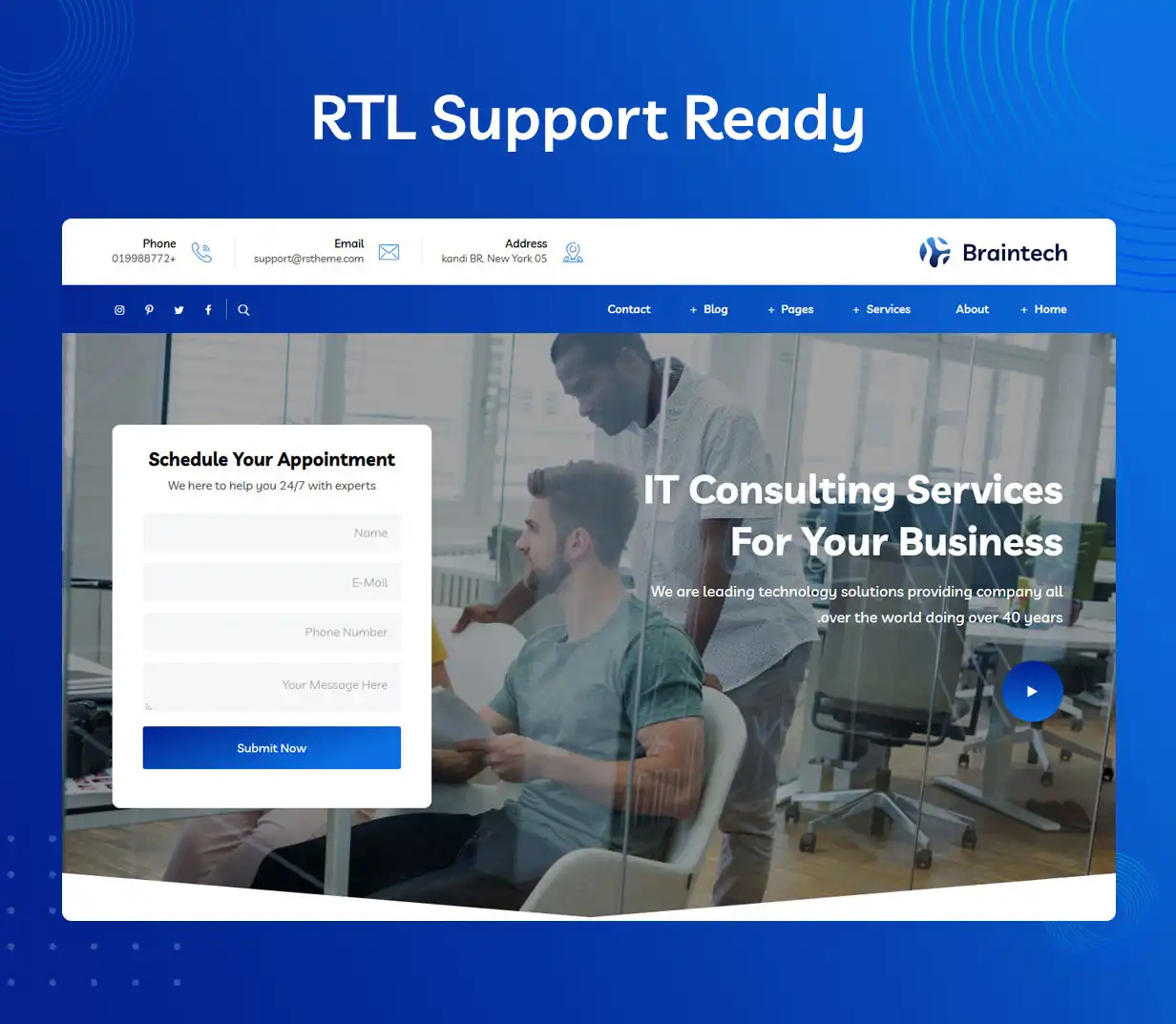 Braintech - Technology & IT Solutions WordPress Theme 6