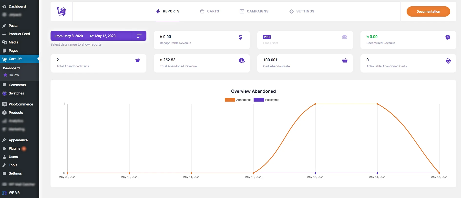 Cart Lift - Abandoned Cart Recovery for WooCommerce and EDD Pro 1