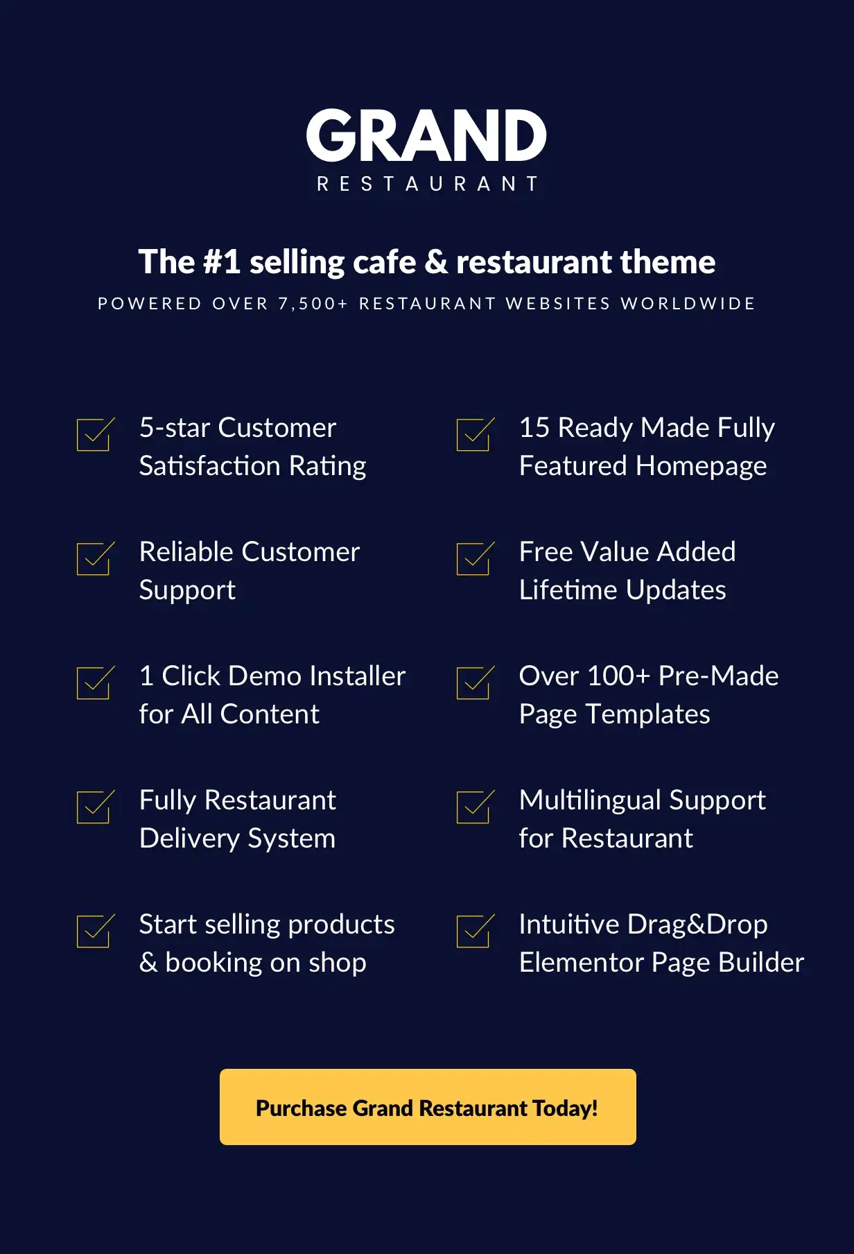 Grand Restaurant - WordPress Theme 2