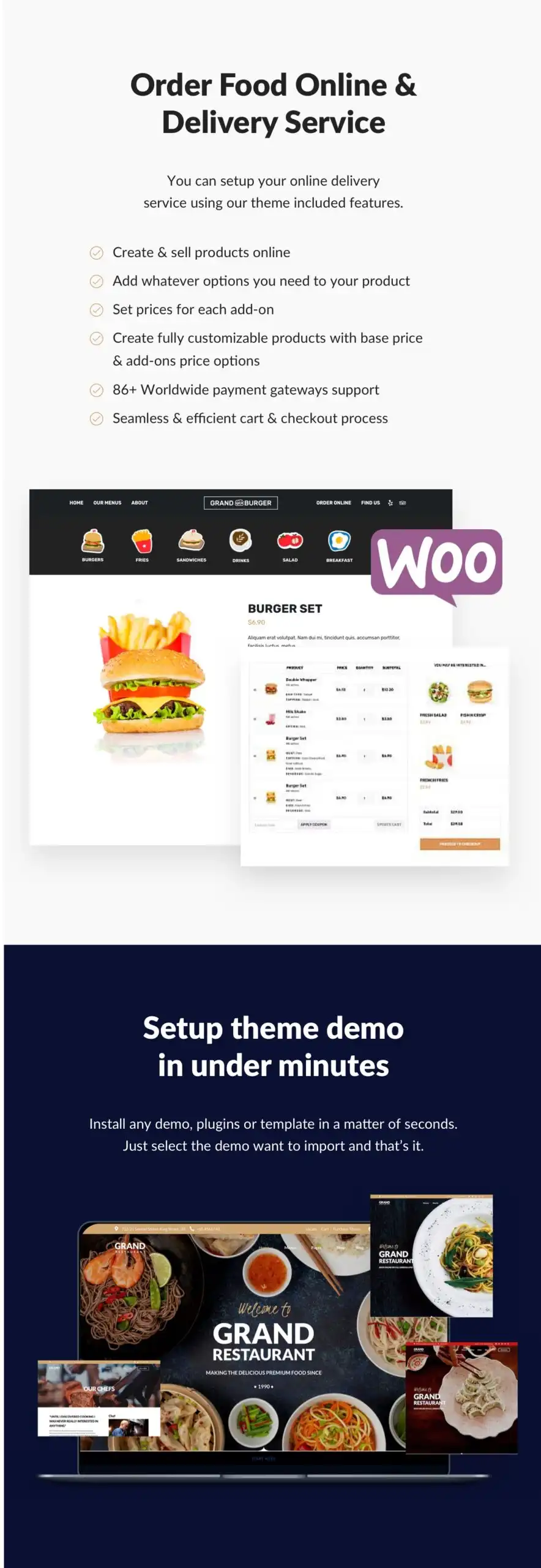 Grand Restaurant - WordPress Theme 5