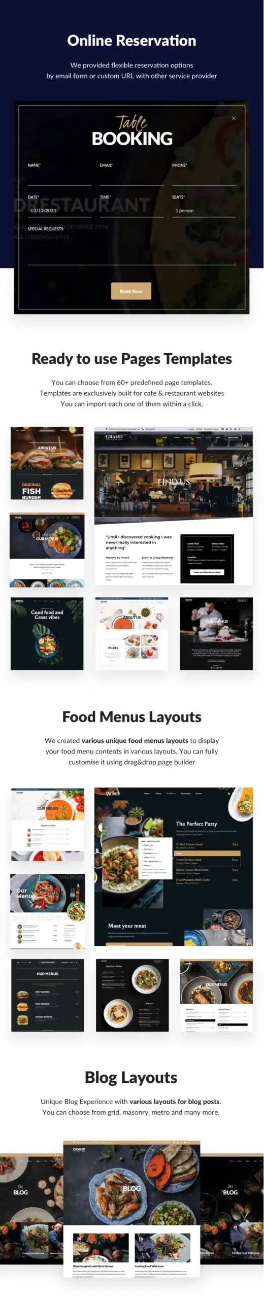 Grand Restaurant - WordPress Theme 7