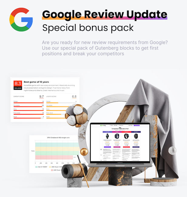 Gutencon - Marketing and SEO Booster, Listing Tables, Review Builder for Gutenberg 8