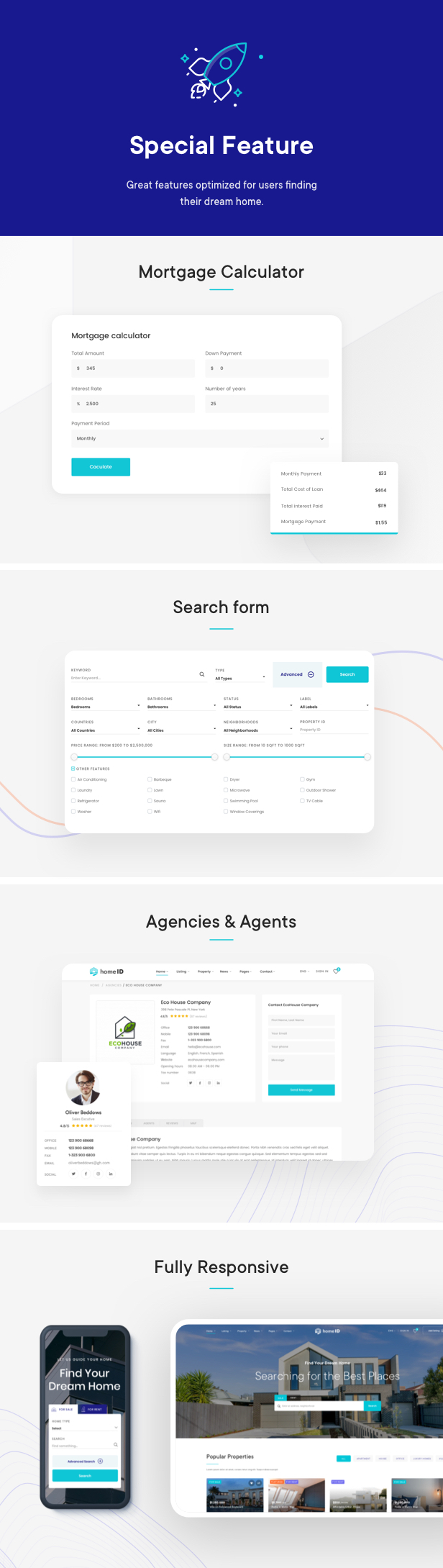 HomeID - Real Estate WordPress Theme 9