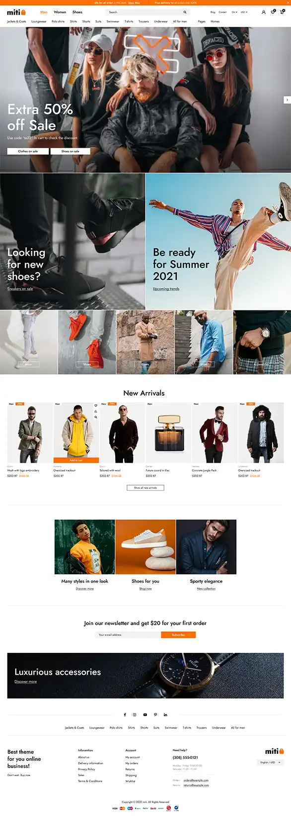 Miti - Elementor Fashion WooCommerce Theme 2