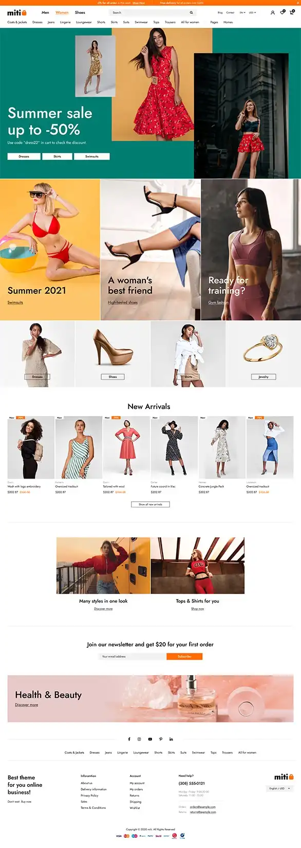 Miti - Elementor Fashion WooCommerce Theme 3