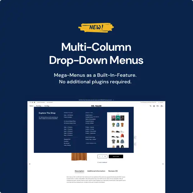 Mr. Tailor - eCommerce WordPress Theme for WooCommerce 10